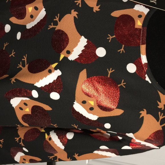 Misslook Ladies Tunic Top Size XL Holiday Christmas Chicks - Picture 2 of 11